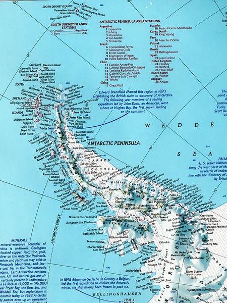 Antarctic Peninsula Map