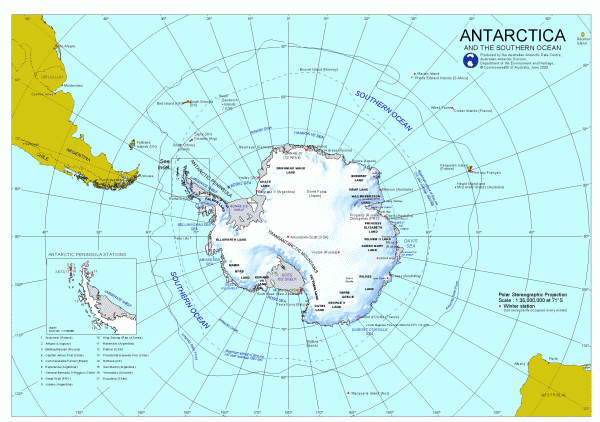 Antarctica Map