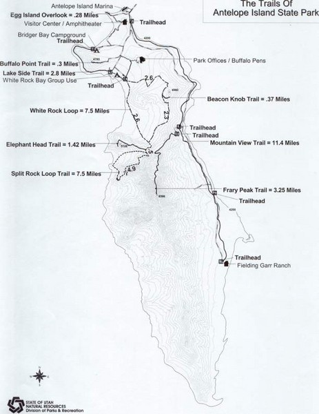 Antelope Island State Park Map