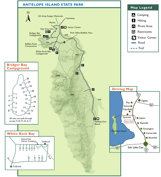 Antelope Island State Park Map