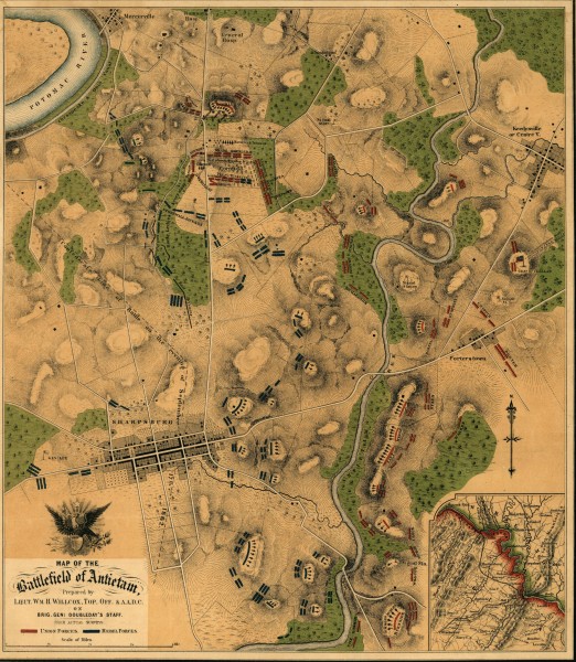 Antietam Battlefield Map