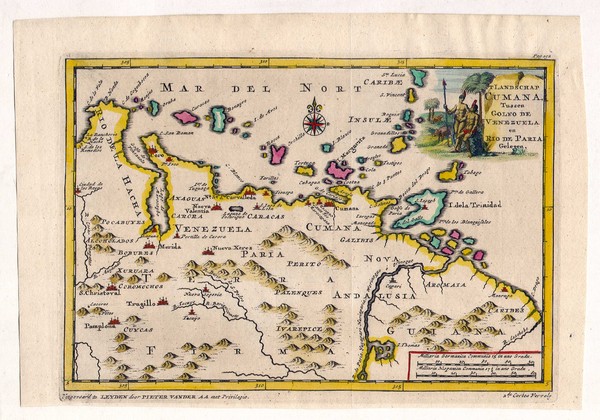 Antique Venezuela map