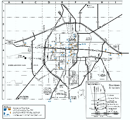 Antiques Stores in Abilene, Texas Map