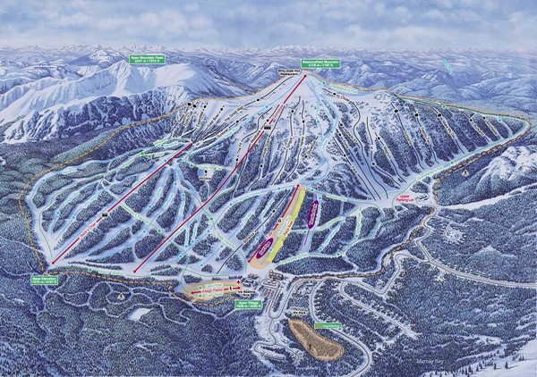 Apex Mountain Ski Resort Map