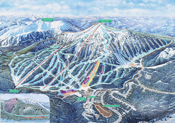 Apex Mountain Ski Trail Map