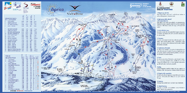 Aprica Ski Trail Map