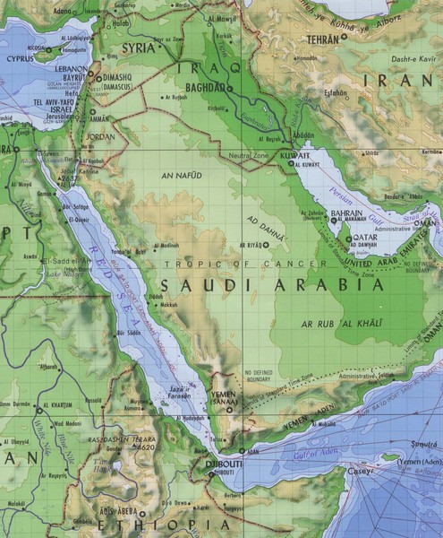 Resultado de imagen para saudi arabia map red sea