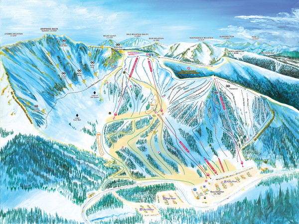 Arapahoe Basin Trail Map