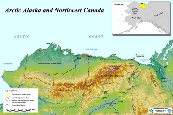 Arctic Alaska and Northwest Canada Map - Northern Alaska US • mappery