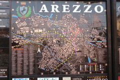 Arezzo map at stazione