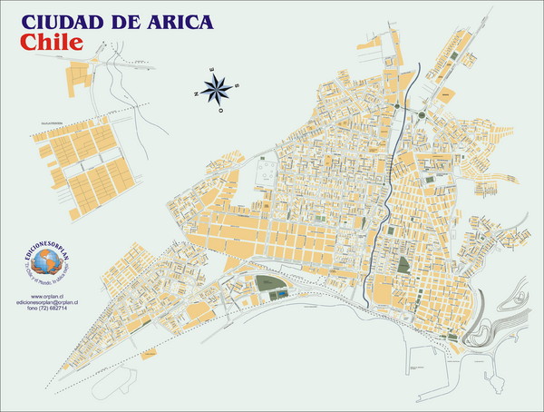 Arica Street Map