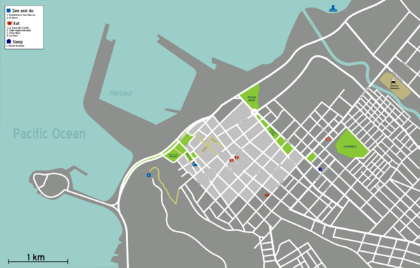 Arica Tourist Map