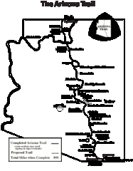 Arizona Trail Progress Map