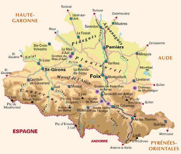 Ariège Map