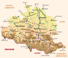 Ariège Map Ariège Map