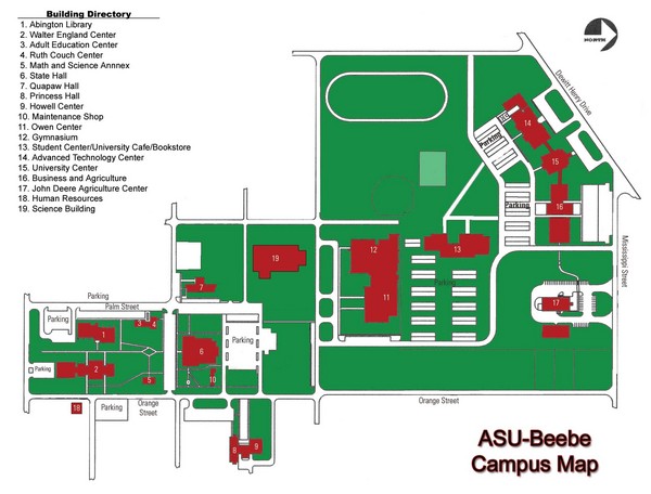 Arkansas State University-Beebe Campus Map