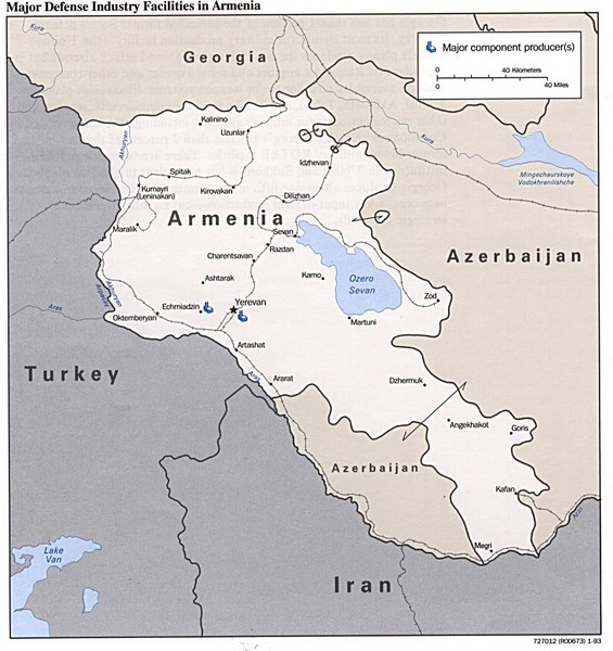 Armenia Defense Facilities Map