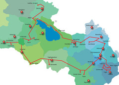 Armenia & Karabakh "Gold Circle" Map