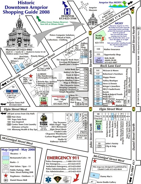 Arnprior Downtown Map