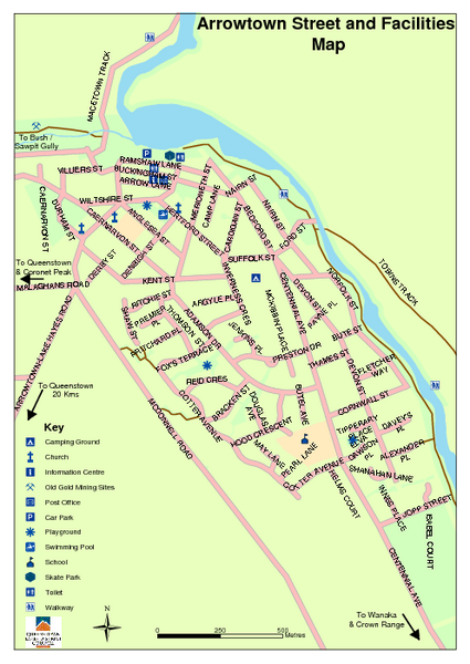 Arrowtown Street Map