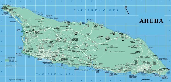 Aruba Map