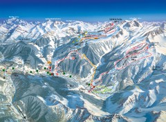 Arèches Ski Trail Map