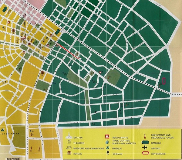 Ashgabat City Map