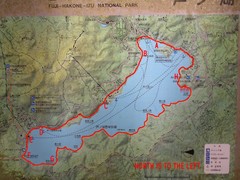 Ashinoko Lake Trail Map