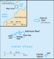 Ashmore and Cartier Islands Tourist Map