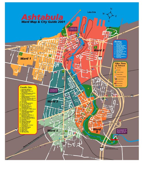 Ashtabula Tourist Map