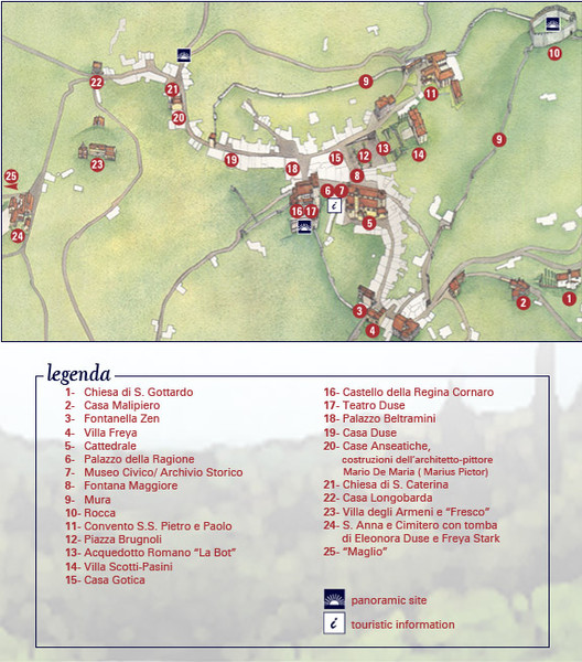 Asolo Town Map