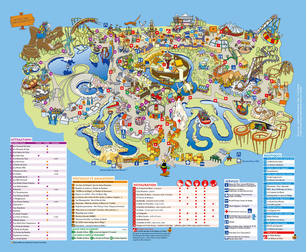Asterix Park Map