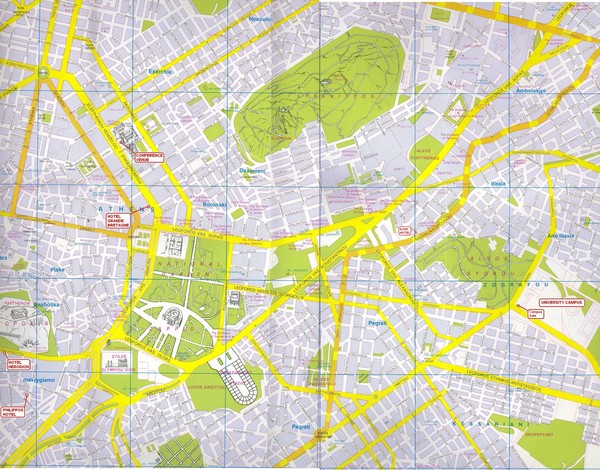 Athens City Map