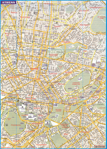 Athens City Map