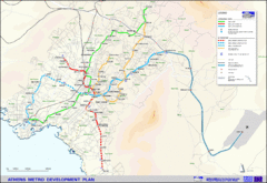 Athens Metro Development Plan Map