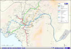 Athens Metro Development Plan Map Athens Metro Development Plan Map