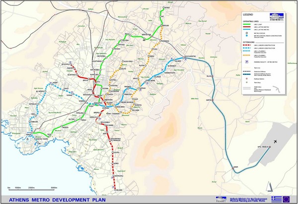 Athens Metro Map