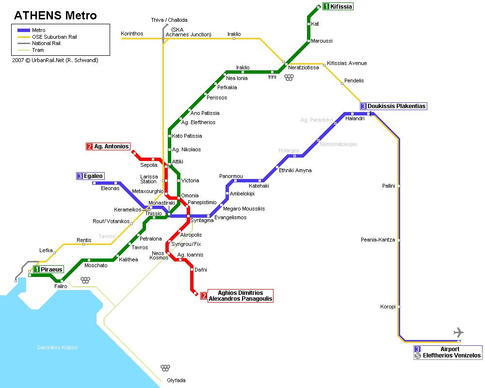 Athens Metro Map See map details From www.europe-hotels.gr