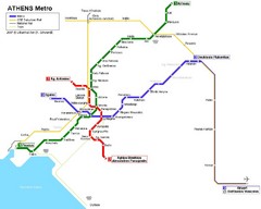 Athens Metro Map