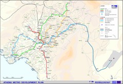 Athens Metro Transportation Map