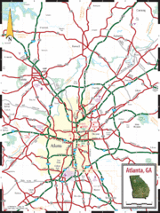Atlanta, GA Tourist Map