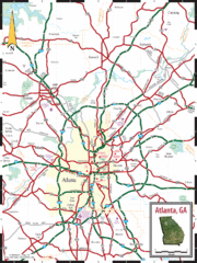 Atlanta, GA Tourist Map Atlanta, GA Tourist Map
