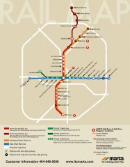 Atlanta MARTA rail map