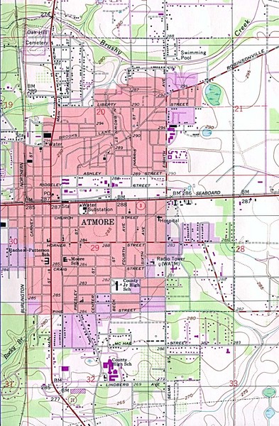 Atmore City Map