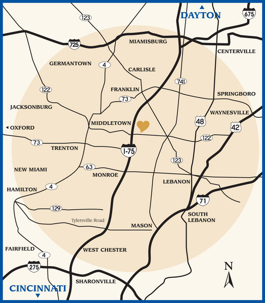 Atrium County Map