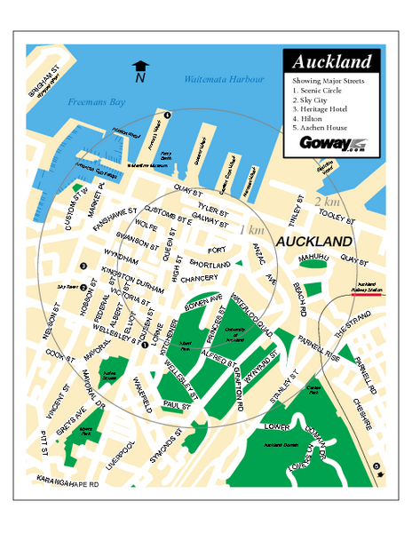 Auckland City Street Map