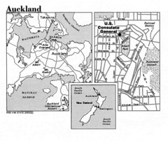 Auckland City Tourist Map