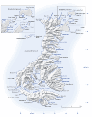 Auckland Island Map