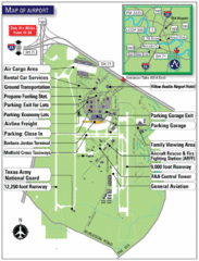 Austin-Berstrom Airport Map Austin-Berstrom Airport Map