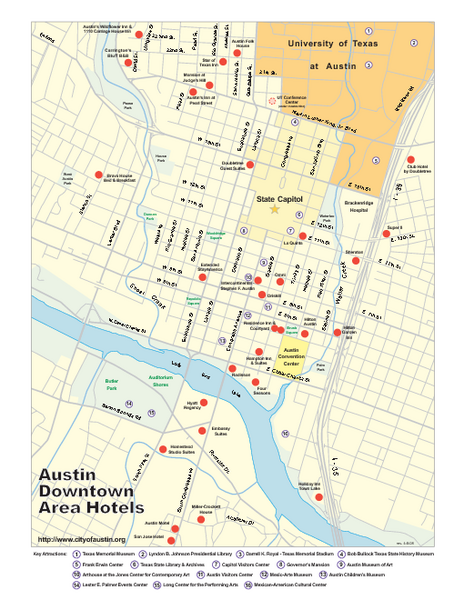 Austin Hotels Map